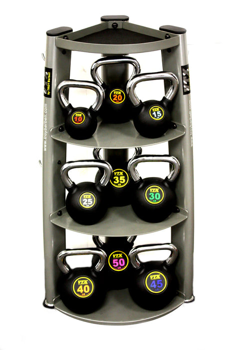 Troy VTX Club Kettlebell Set with Rack