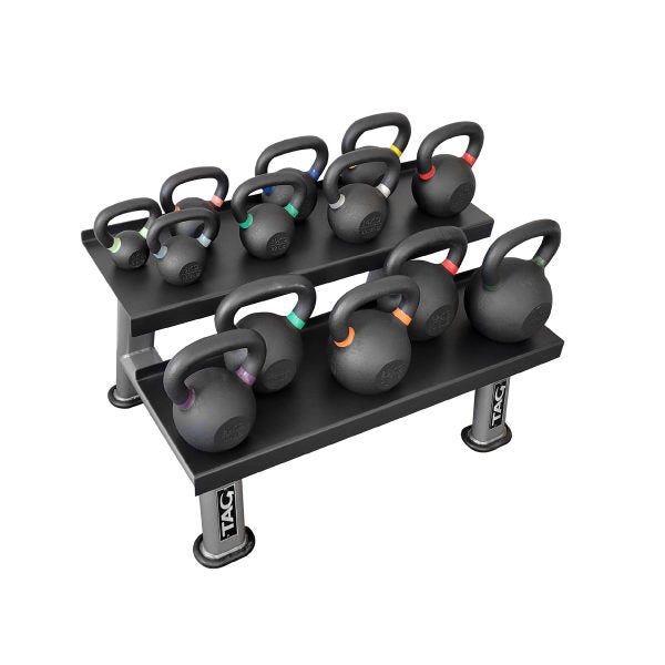 TAG Fitness Powder Coated Cast Iron Kettlebell Set