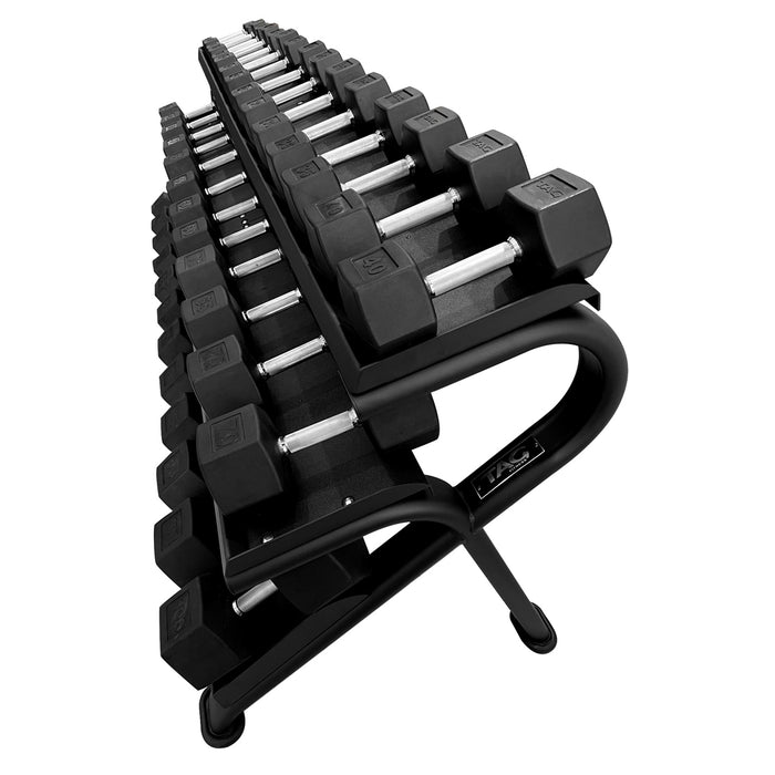 TAG Fitness Hex-Mega Dumbbell Rack - 20 Pairs