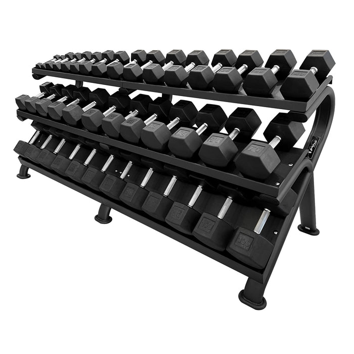 TAG Fitness Hex-Mega Dumbbell Rack - 20 Pairs