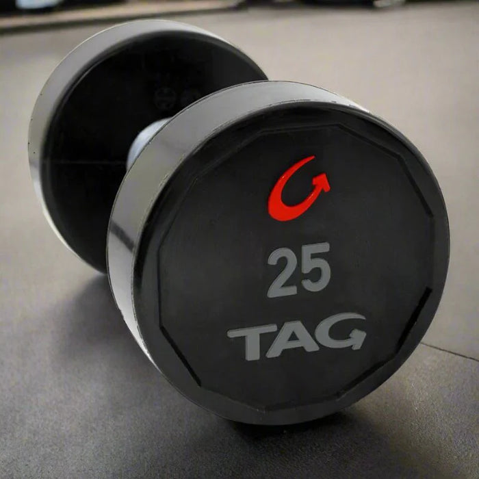 TAG Fitness Round Premium Ultrathane Dumbbell