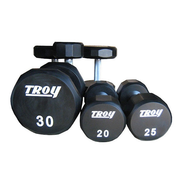 Troy 12-Sided Urethane Encased Dumbbell Set