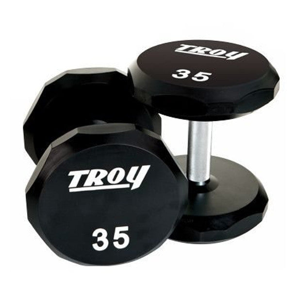 Troy 12-Sided Urethane Encased Dumbbell Set