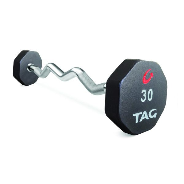 TAG Fitness (20-110 lb) Fixed Urethane Barbell & Rack