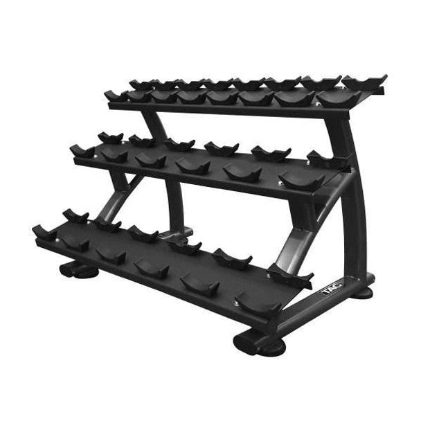 TAG Fitness 3-Tier Dumbbell Rack - 10 pairs